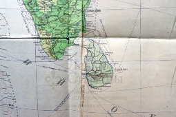 Советская карта «Индия и сопредельные страны: Иран, Афганистан, Китай, Таиланд», бумага, Главное Управление геодезии и картографии при СНК СССР, 1938-46 гг.