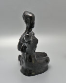 Статуэтка «Обнаженная купальщица», обливная керамика Гжели, 1950-60 гг.