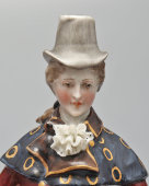 Статуэтка «Галантный джентльмен во фраке», фарфор, Эрнст Боне и сыновья (Ernst Bohne & Söhne), Тюрингия, Германия, 1900-1910 гг.