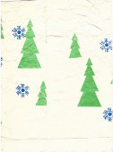 Пакет от советского детского новогоднего подарка «Дед Мороз с подарками. С новым годом!», бумага, СССР, 1960-70 гг.
