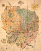 План, карта советской Москвы, 1926 г. (Москва 20-х годов)