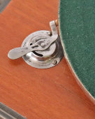 Старинный граммофон с латунными декоративными накладками, дерево, фирма братьев Пате, Россия, нач. 20 в.