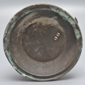 Советская спортивная скульптура «Баскетболист», силумин омеднённый, 1930-40 гг.