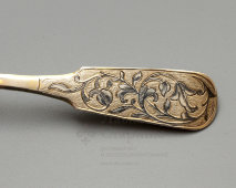 Столовая серебряная ложка, 84 проба, Россия, 19 в.