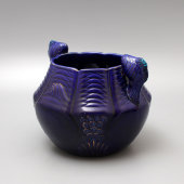 Ваза «Рыбы», автор Филянская В. Г., Конаково, 1950-60 гг.