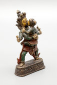 Антикварная статуэтка буддистского божества, бронза, Китай, 19 в.