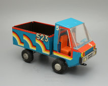 Детская игрушечная грузовая машинка «Радуга-523», жесть, СССР, 1970-80 гг.