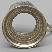 Агитационный подстаканник «Советский космос», Кольчугинский завод, 1960-80 гг.