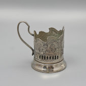 Агитационный подстаканник «Советский космос», Кольчугинский завод, 1960-80 гг.