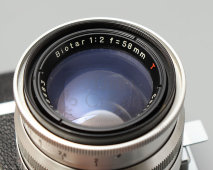 Немецкий зеркальный пленочный фотоаппарат «Zeiss Ikon Contax S», объектив Biotar 2/5,8 T Carl Zeiss Jena, ГДР, 1949-52 гг.