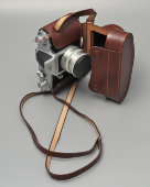 Немецкий зеркальный пленочный фотоаппарат «Zeiss Ikon Contax S», объектив Biotar 2/5,8 T Carl Zeiss Jena, ГДР, 1949-52 гг.