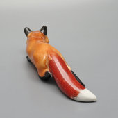 Статуэтка «Лисица крадущаяся», скульптор Б. Я. Воробьев, фарфор, анималистика ЛФЗ, 1940-50 гг.