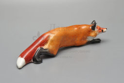 Статуэтка «Лисица крадущаяся», скульптор Б. Я. Воробьев, фарфор, анималистика ЛФЗ, 1940-50 гг.