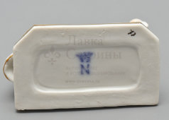 Статуэтка-миниатюра «Галантная сцена: дама и кавалер», фарфор, Эрнст Боне и сыновья (Ernst Bohne & Söhne), Тюрингия, Германия, 1900-1910 гг.