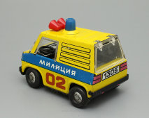 Детская игрушечная машинка «Милиция 02» из серии «Триг», жесть, СССР, 1970-80 гг.