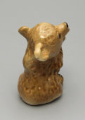 Статуэтка «Медвежонок кричащий», скульптор Чарушин Е. И., анималистика ЛФЗ, 1950-60 гг.