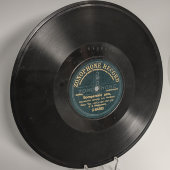 Пластинка с церковными песнями. «Да исправится молитва моя» и «Воскресенiе день», Zonophone record, 1900-е 