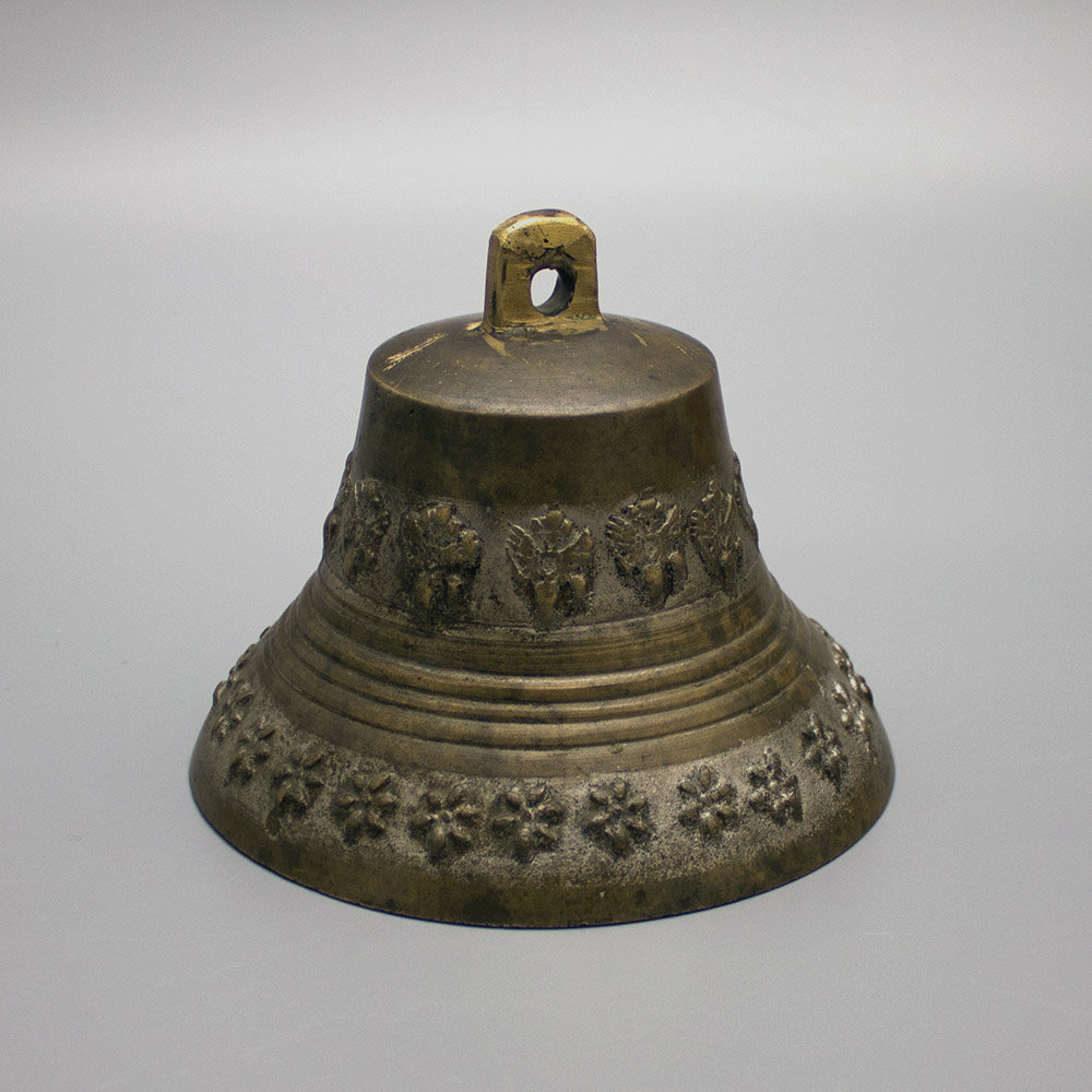 Поддужный колокольчик с двуглавыми орлами, Россия, 19 век, бронза