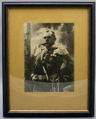 Старинная фототипия «Генерал Ренненкампф», багет, стекло