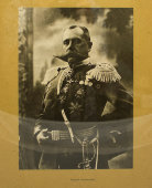 Старинная фотография «Генерал Ренненкампф», багет, стекло