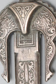 Антикварный нож для писем, белый металл, литье, Испания, нач. 20 в.