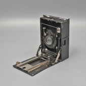 Складной пластиночный фотоаппарат «Фотокор № 1», объектив Ортагоз, ГОМЗ, Ленинград, 1930-40 гг.
