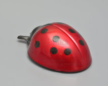 Советская заводная (инерционная) детская игрушка, жук «Божья коровка», жесть, 1960-80 гг.