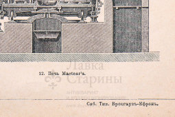 Старинная гравюра «Сульфат», бумага, Брокгауз и Ефрон​, Санкт-Петербург, 1900-е