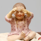 Скульптурная группа «Крестьянские дети», бисквит, Гарднер, 1870-1890 гг.