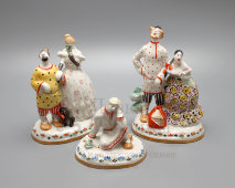 Статуэтка «Младший брат» из триптиха по сказке «Царевна-лягушка», скульптор Лотов Н. А., фарфор, Вербилки, 1950-60 гг.