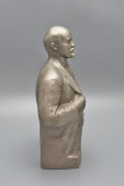 Кабинетный бюст «В. И. Ленин», скульптор Н. А. Теплов, силумин, СССР, 1970-е