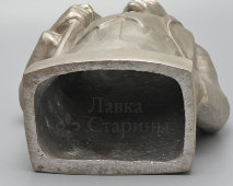 Кабинетный бюст «В. И. Ленин», скульптор Н. А. Теплов, силумин, СССР, 1970-е