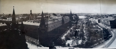 Панорамное советское фото «Москва. Манежная площадь. Александровский сад»