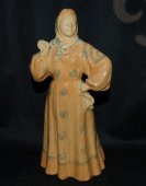Статуэтка «Плясунья с платком», керамика Гжели, 1950-60 гг.