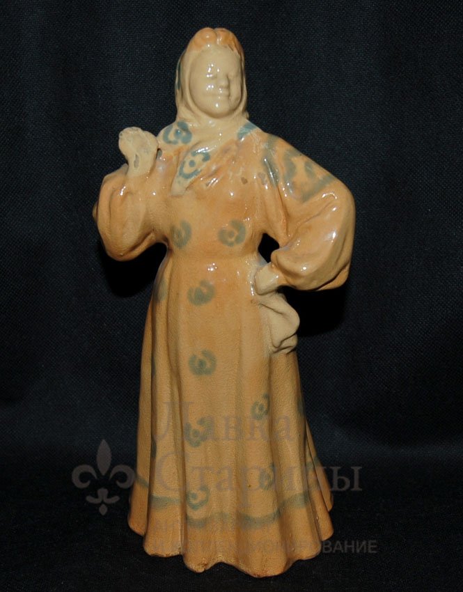 Статуэтка «Плясунья с платком», Гжель