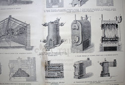 Старинная гравюра «Теплицы»