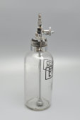 Старинная бутылка в стиле ар-деко для медицинского эфира, стекло, США, 1930-е