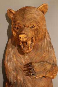 Скульптура «Медведь», дерево, резьба, Европа, перв. пол. 20 века