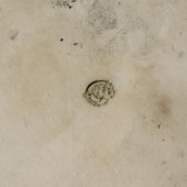 Фарфоровая пепельница «Право на отдых» из письменного прибора «Обсуждение проекта Сталинской конституции в колхозе Узбекистана», кобальтовая роспись, ЛФЗ, 1941-46 гг.