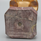 Старинный кабинетный бюст «Лев Николаевич Толстой», металл, камень, Россия, нач. 20 в.