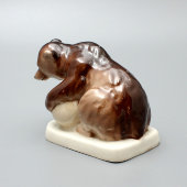Статуэтка «Медведь с шаром», Рижская фарфоровая фабрика