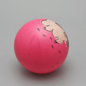 Советская новогодняя ёлочная игрушка-шар «Три поросёнка», стекло, г. Москва, 1930-40 гг.