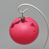 Советская новогодняя ёлочная игрушка-шар «Три поросёнка», стекло, г. Москва, 1930-40 гг.