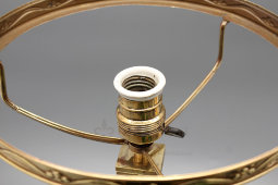 Старинная настольная лампа с зеленым абажуром, Россия, нач. 20 в.