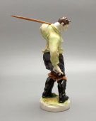 Фарфоровая статуэтка «Рыбак», фабрика Volkstedt, Германия, 1950-е гг.