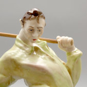 Фарфоровая статуэтка «Рыбак», фабрика Volkstedt, Германия, 1950-е гг.