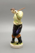 Фарфоровая статуэтка «Рыбак», фабрика Volkstedt, Германия, 1950-е гг.