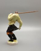 Фарфоровая статуэтка «Рыбак», фабрика Volkstedt, Германия, 1950-е гг.