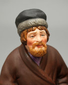 Статуэтка «Приезжие мужички», бисквит, Вербилки (бывш. Гарднер), 1924-27 гг. 