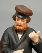 Статуэтка «Приезжие мужички», бисквит, Вербилки (бывш. Гарднер), 1924-27 гг. 